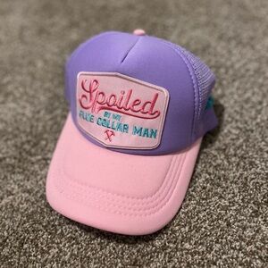 Purple and Pink Trucker Hat Blue Collar Wife